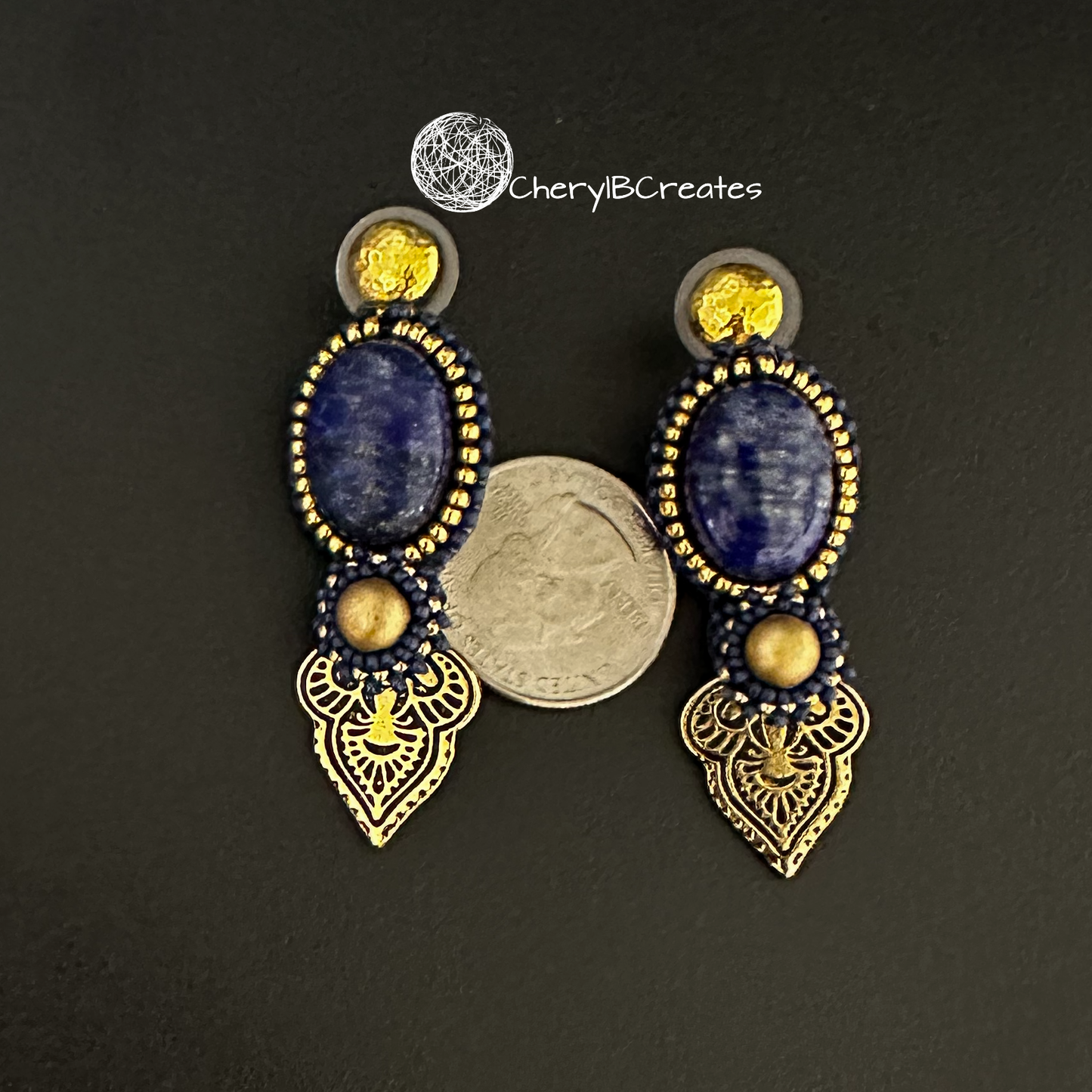 Lapis Drop Earrings