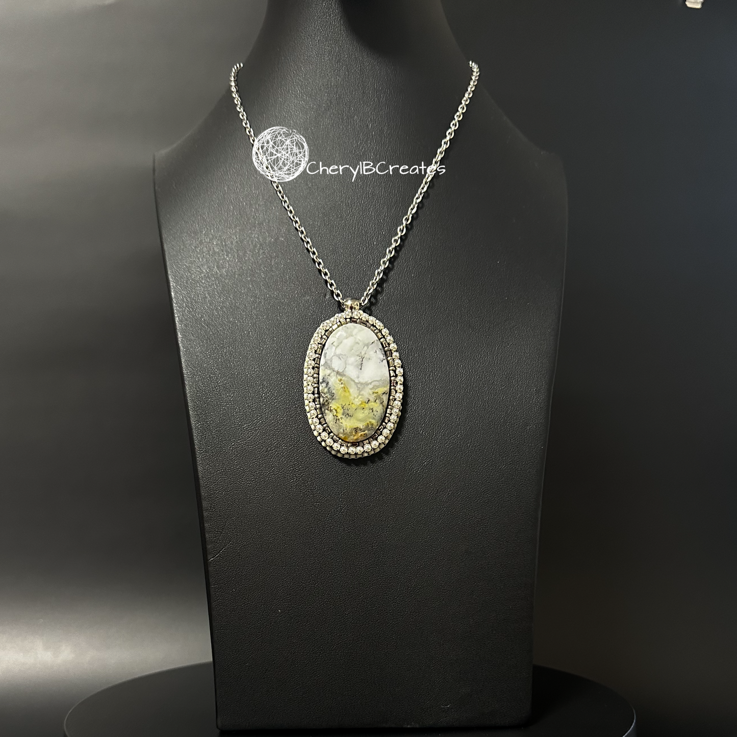 Dendrite Opal Pendant Necklace