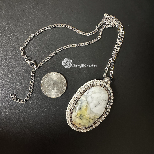 Dendrite Opal Pendant Necklace