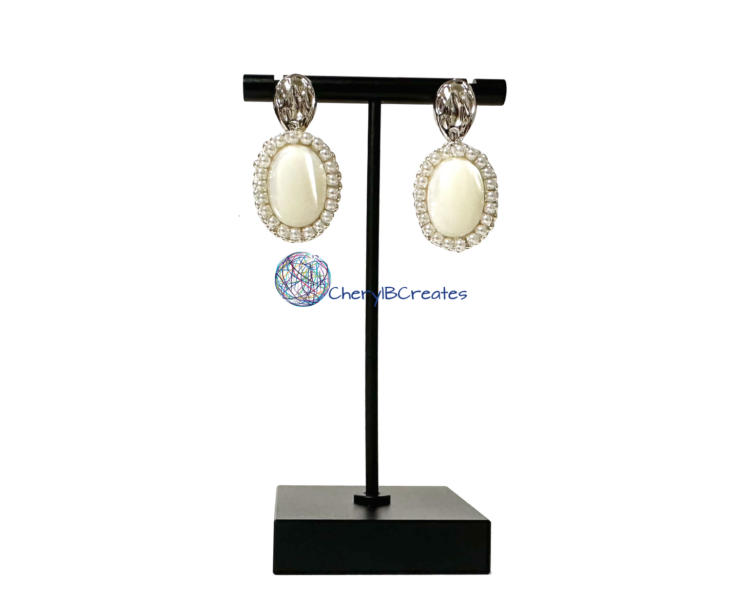 MOP Earrings Silver