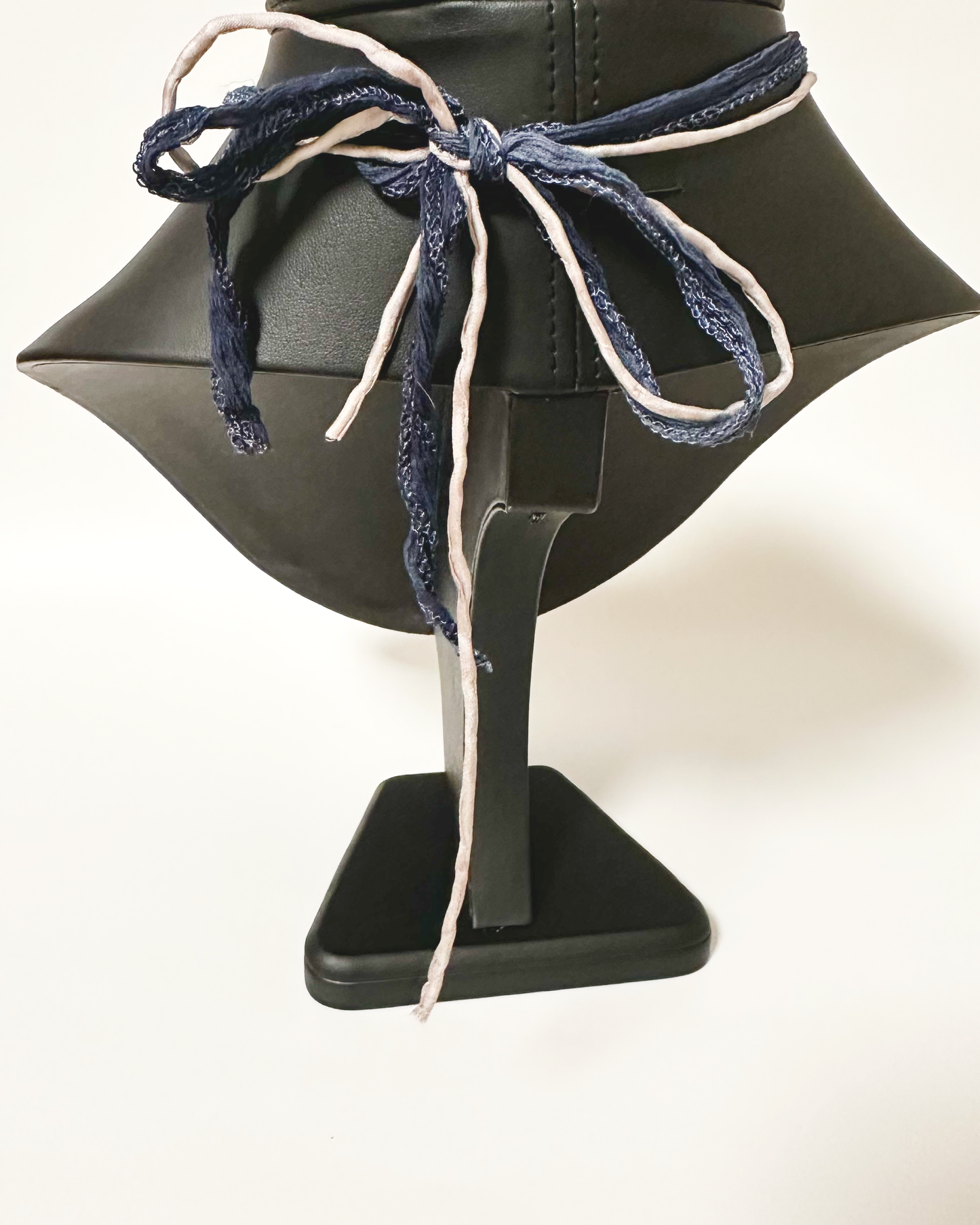 Raku Heart With Fleur-De-Lis