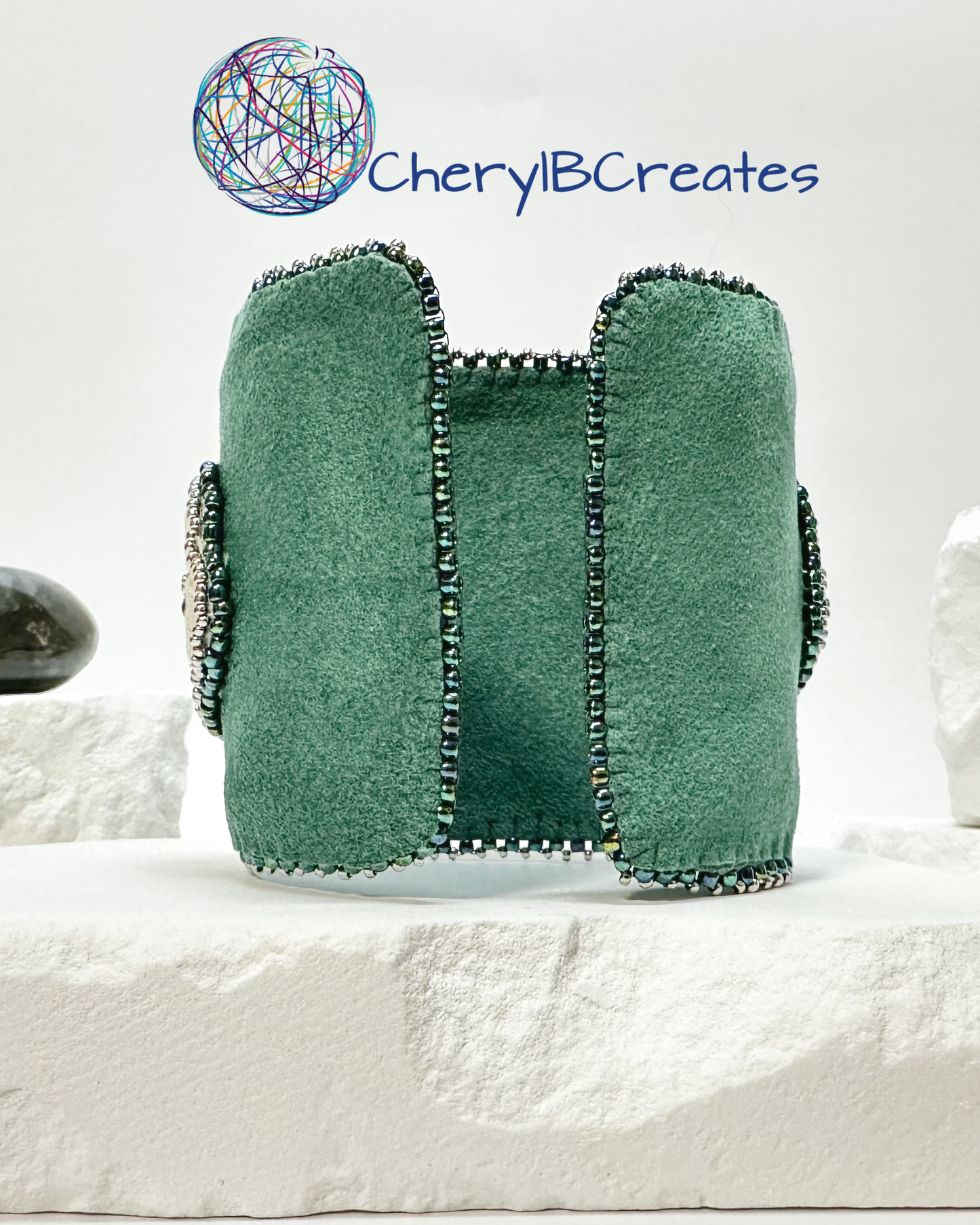 Amazonite Embroidered Bracelet