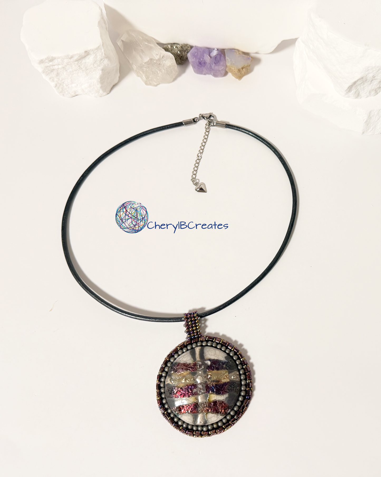 Round Raku Necklace