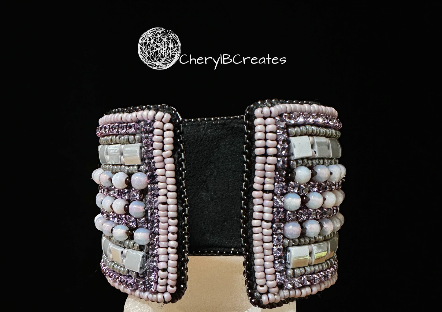 Amethyst Mist Statement Bracelet