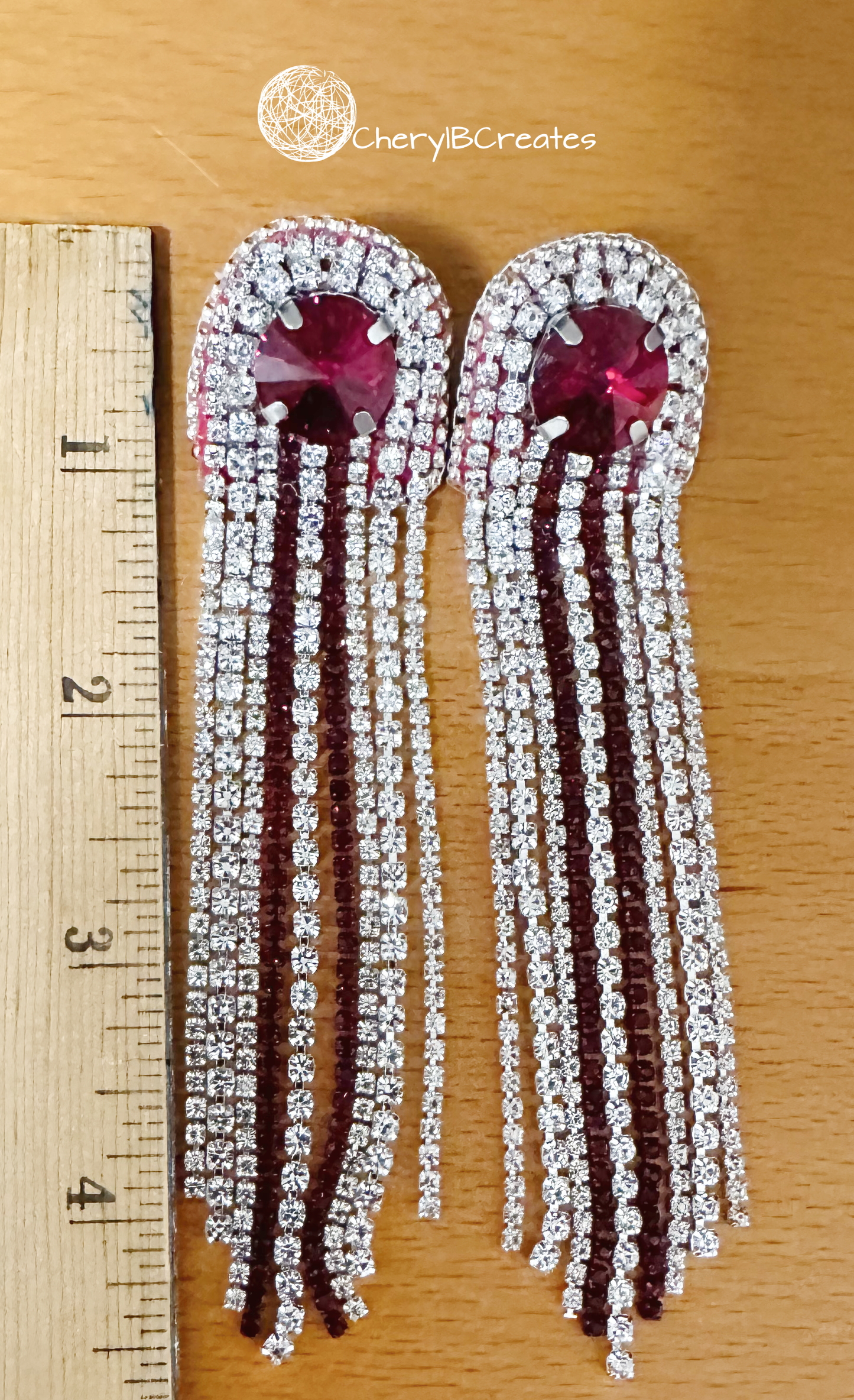 Dazzling Red Duster Earrings