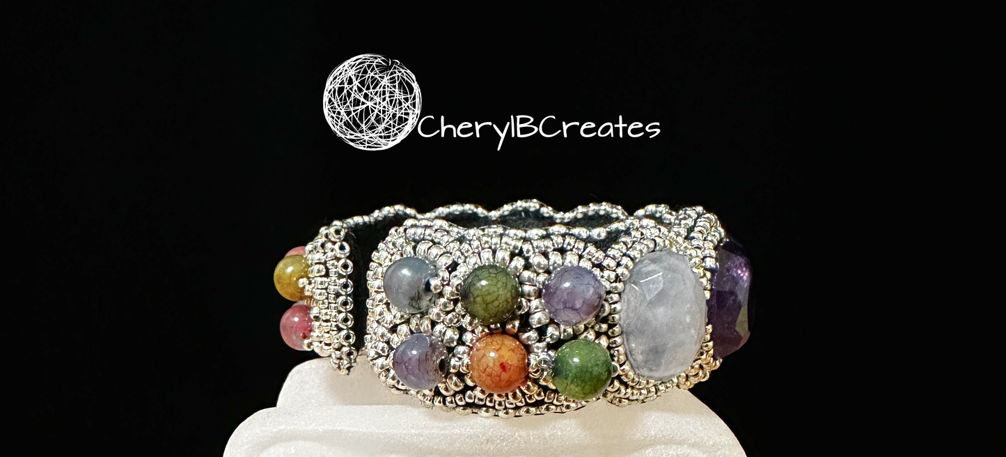 Faceted Gemstone Bracelet