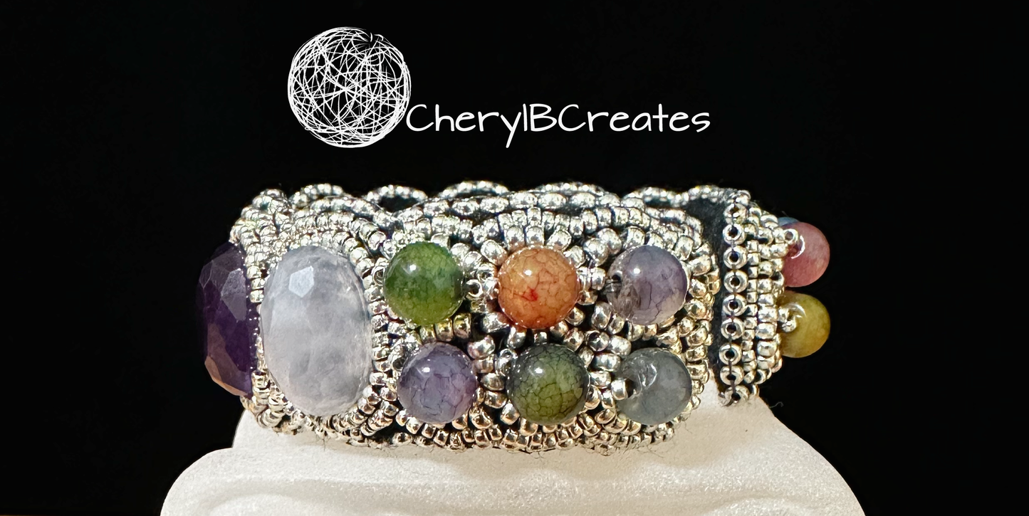 Faceted Gemstone Bracelet