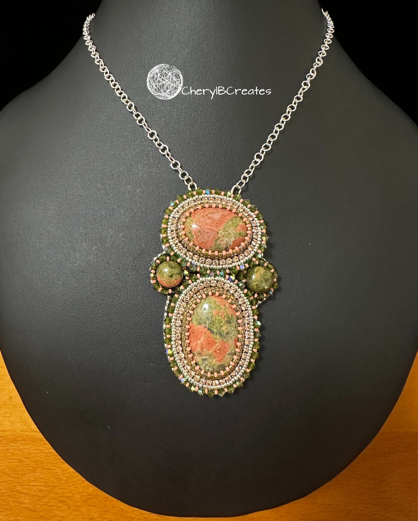 Unakite Necklace Set