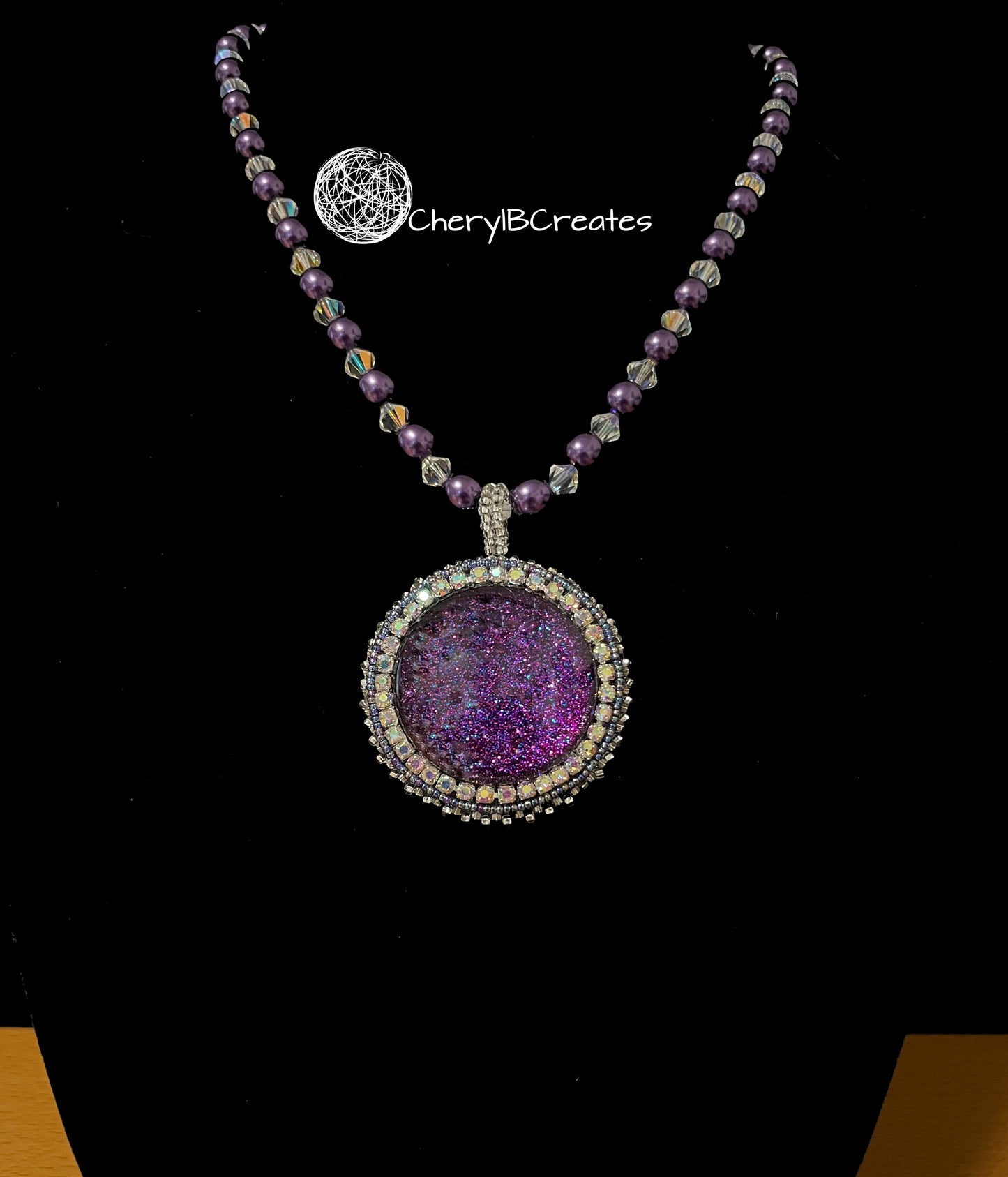 Stained Glass Cabochon Necklaces