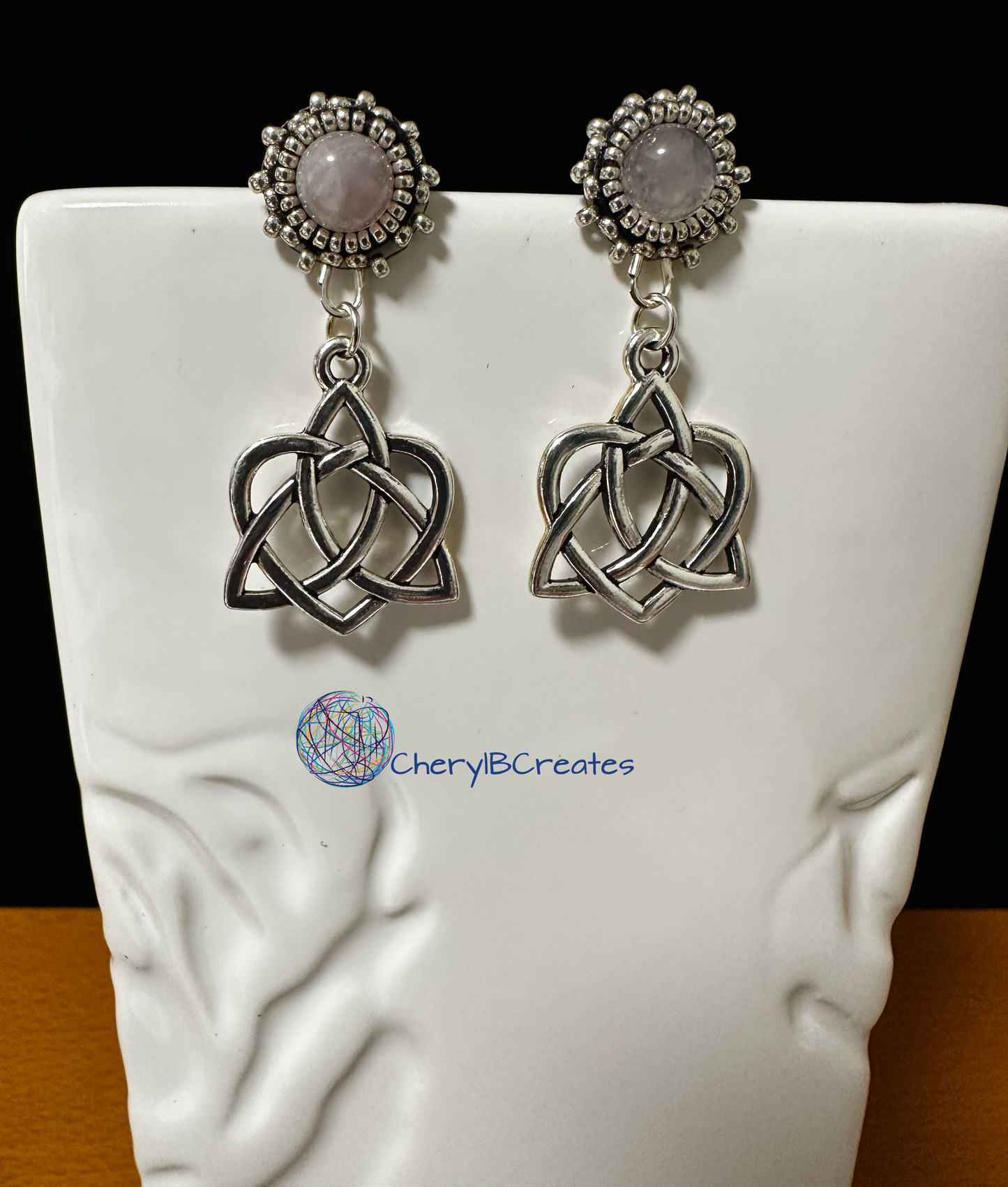 Cabochon and Charm Earrings