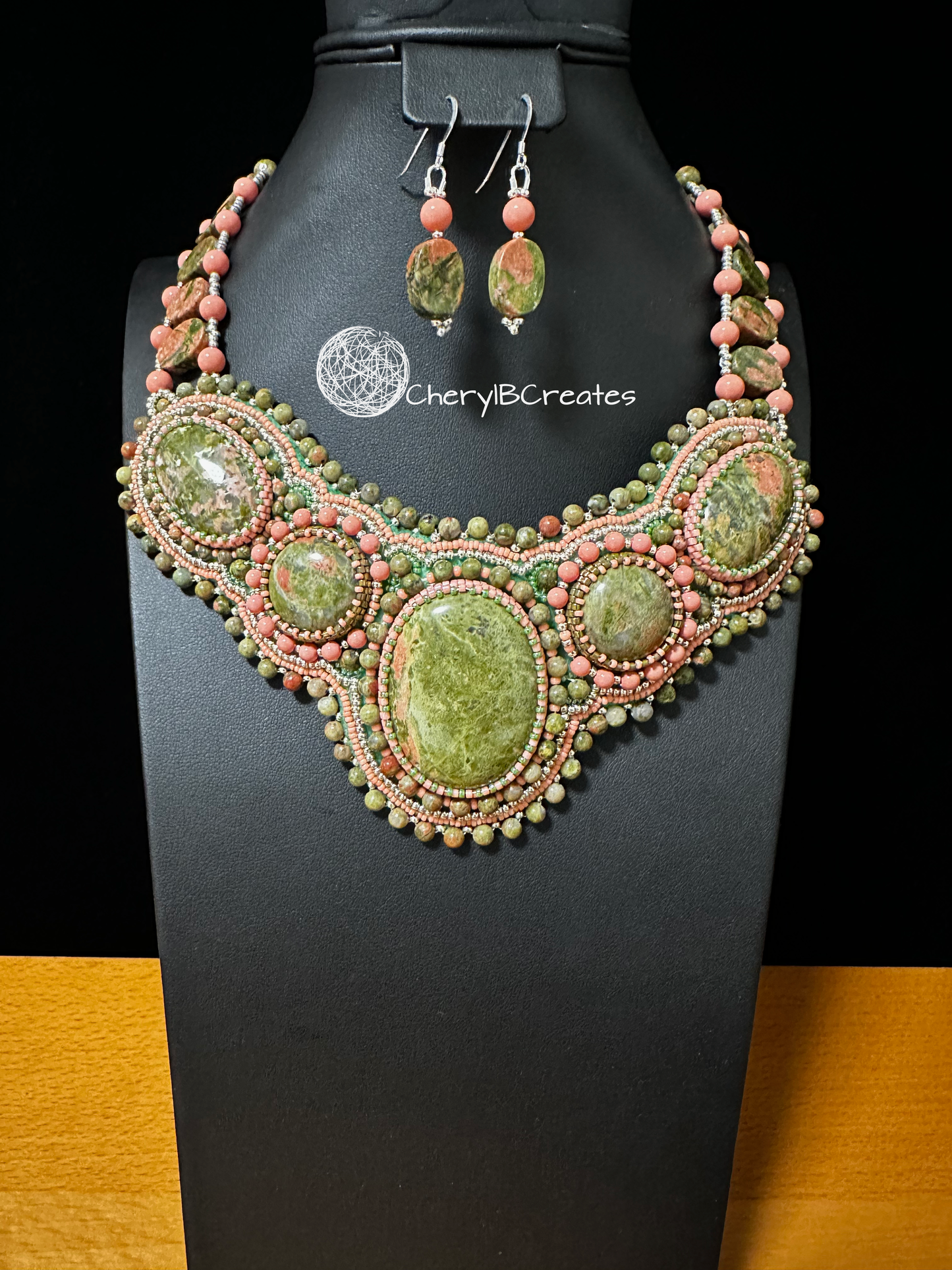 Unakite Bib Necklace