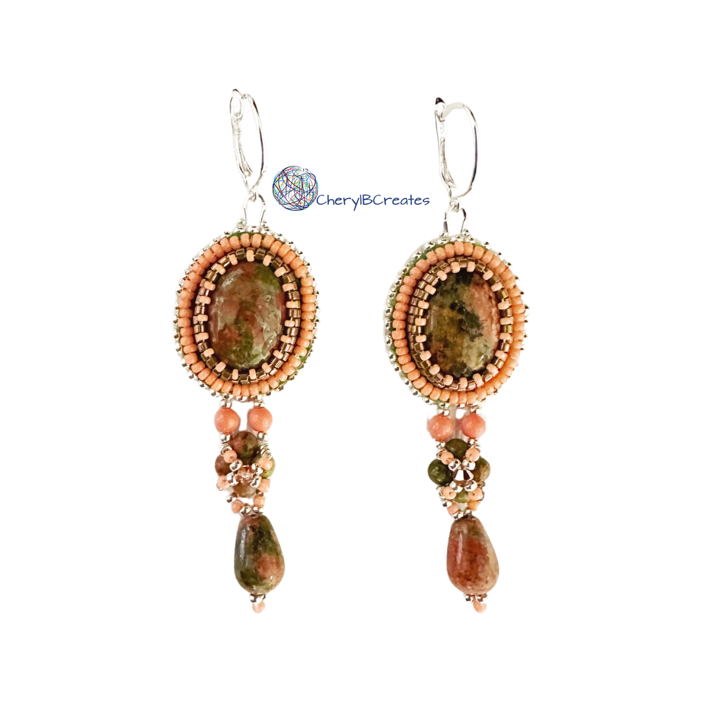 Unakite Royalty Earrings Option 2