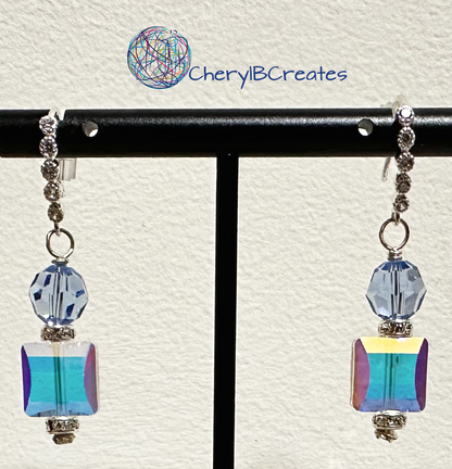 Swarovski Square Earrings