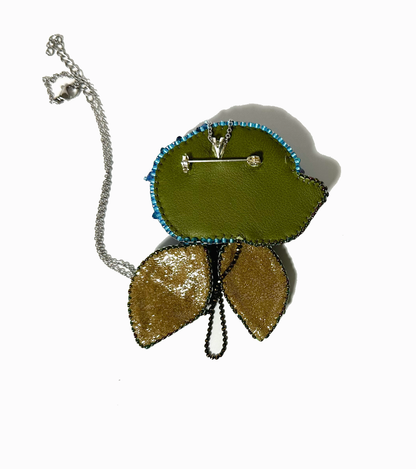 Hydrangea Necklace and Brooch