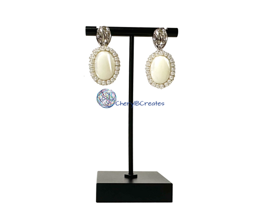 MOP Earrings Silver