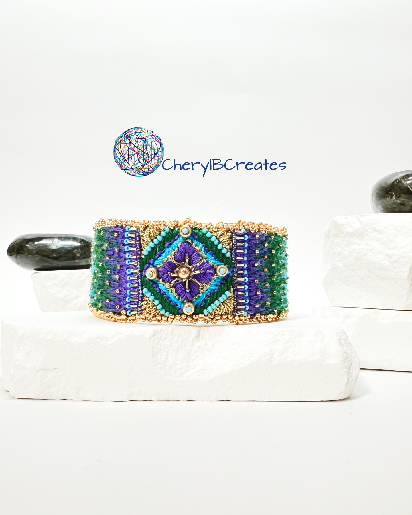 Sea Change Needlepoint Bracelet