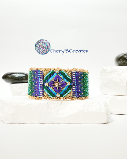 Sea Change Needlepoint Bracelet