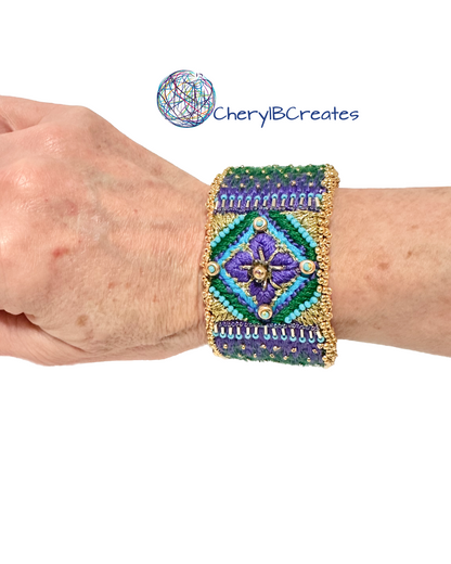 Sea Change Needlepoint Bracelet