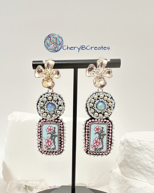Three Layer Flower Earrings