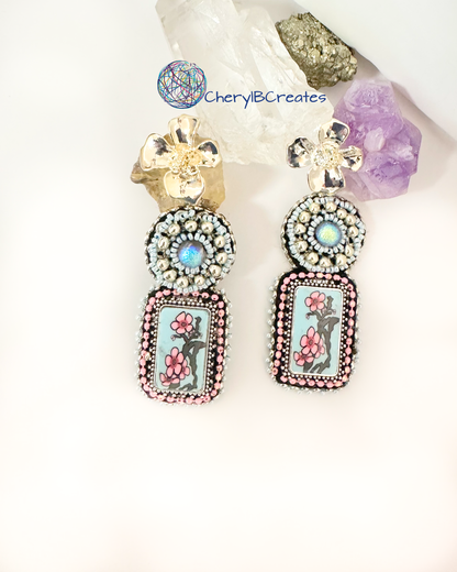 Three Layer Flower Earrings