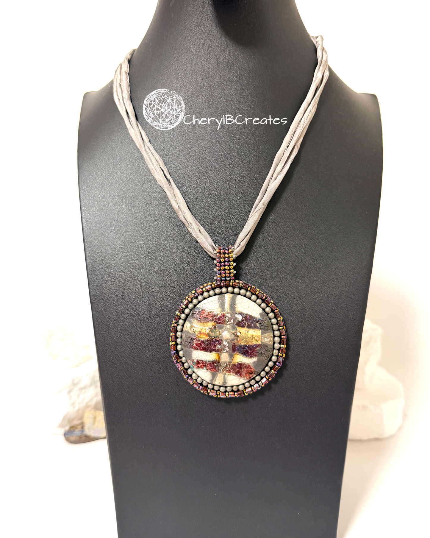 Round Raku Necklace