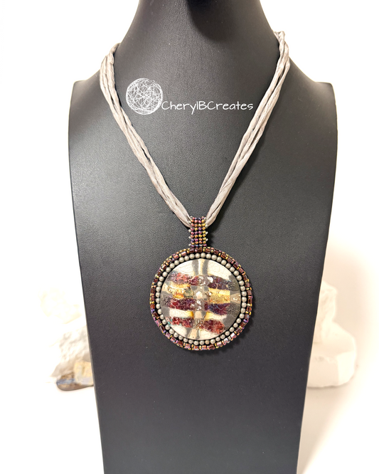 Round Raku Necklace