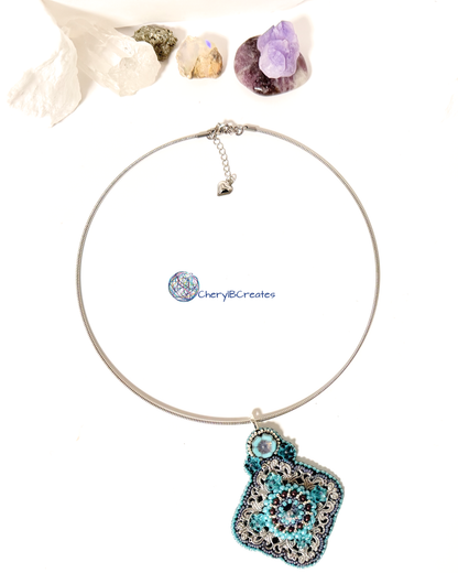 Layered Silver Filigree Necklace