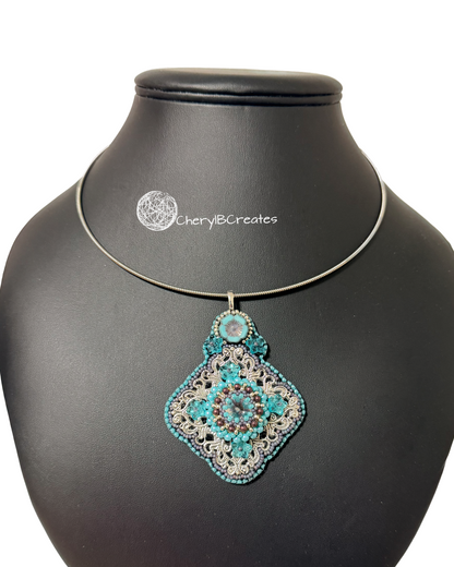 Layered Silver Filigree Necklace