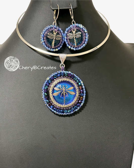 Dragonfly Necklace Set