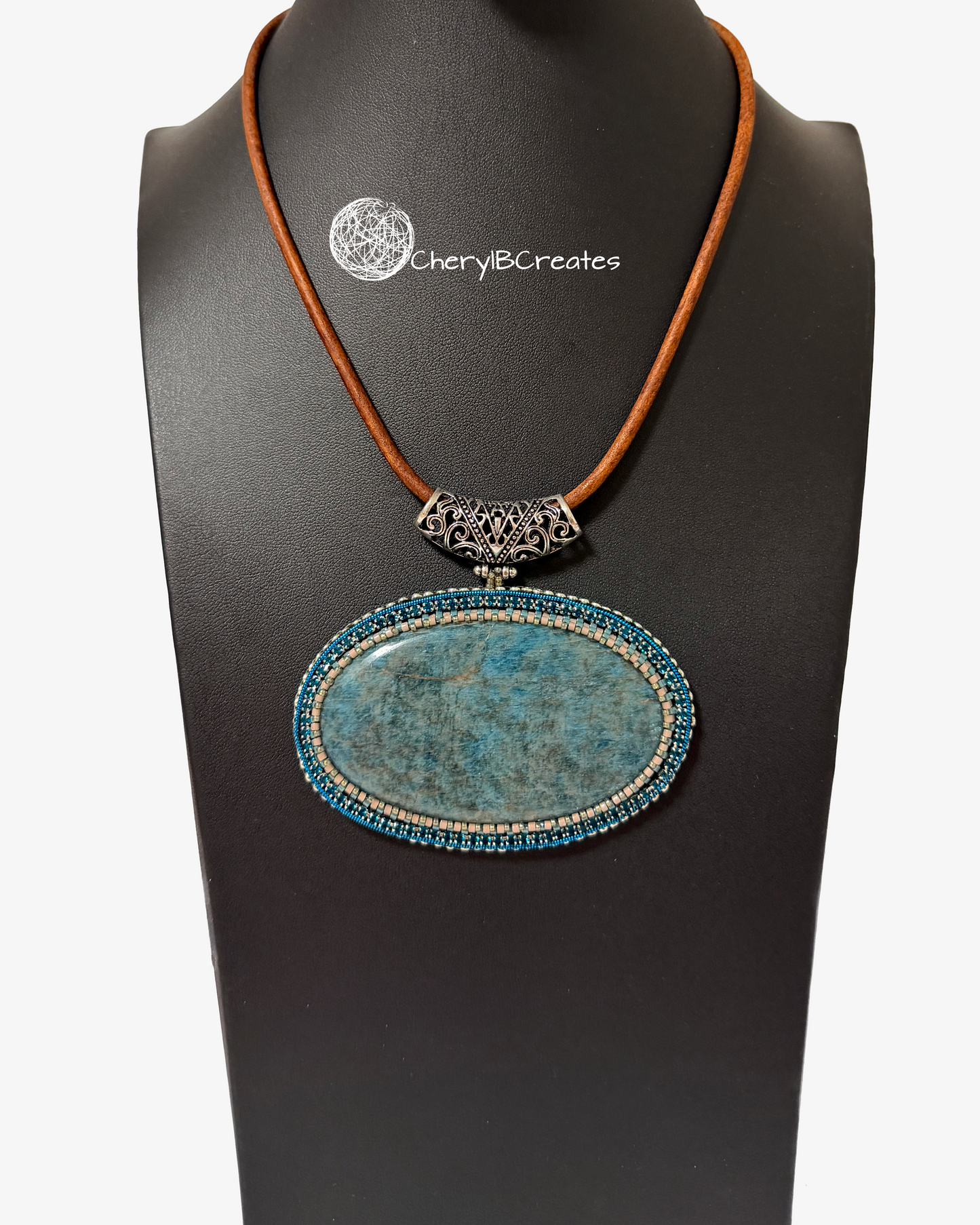 Shades of the Sea Apatite Pendant Necklace