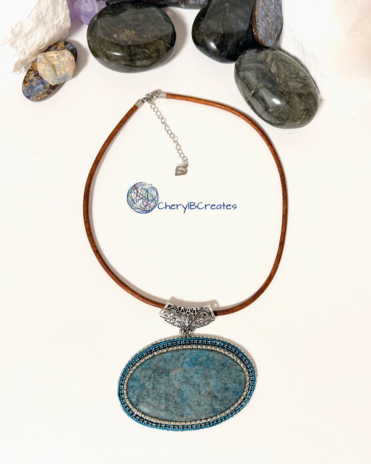 Shades of the Sea Apatite Pendant Necklace