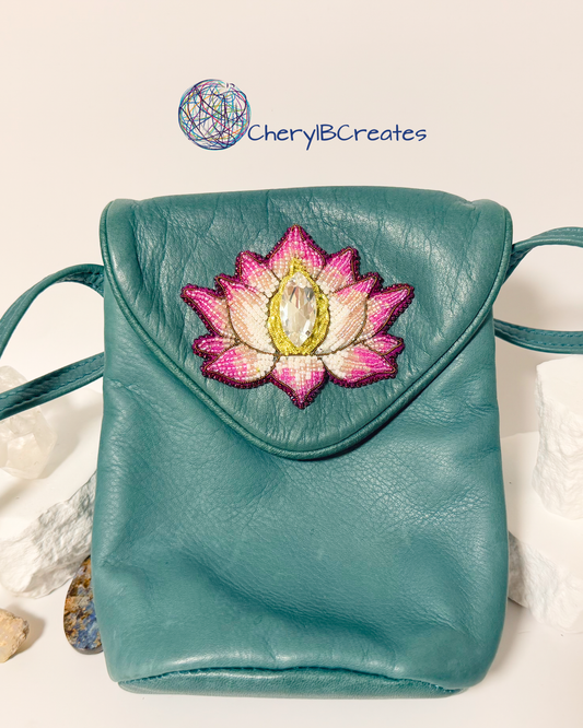 Lotus Flower Barrel Purse