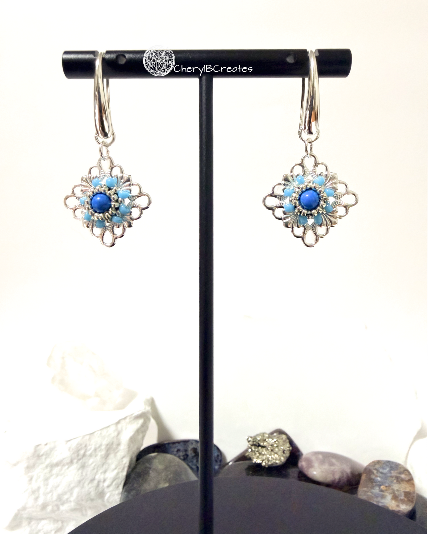 Little Diamond Filigree Earrings