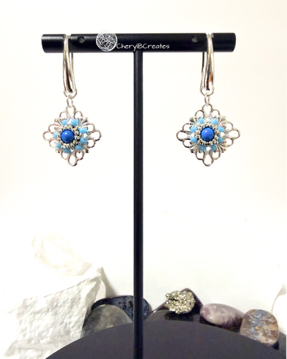 Little Diamond Filigree Earrings