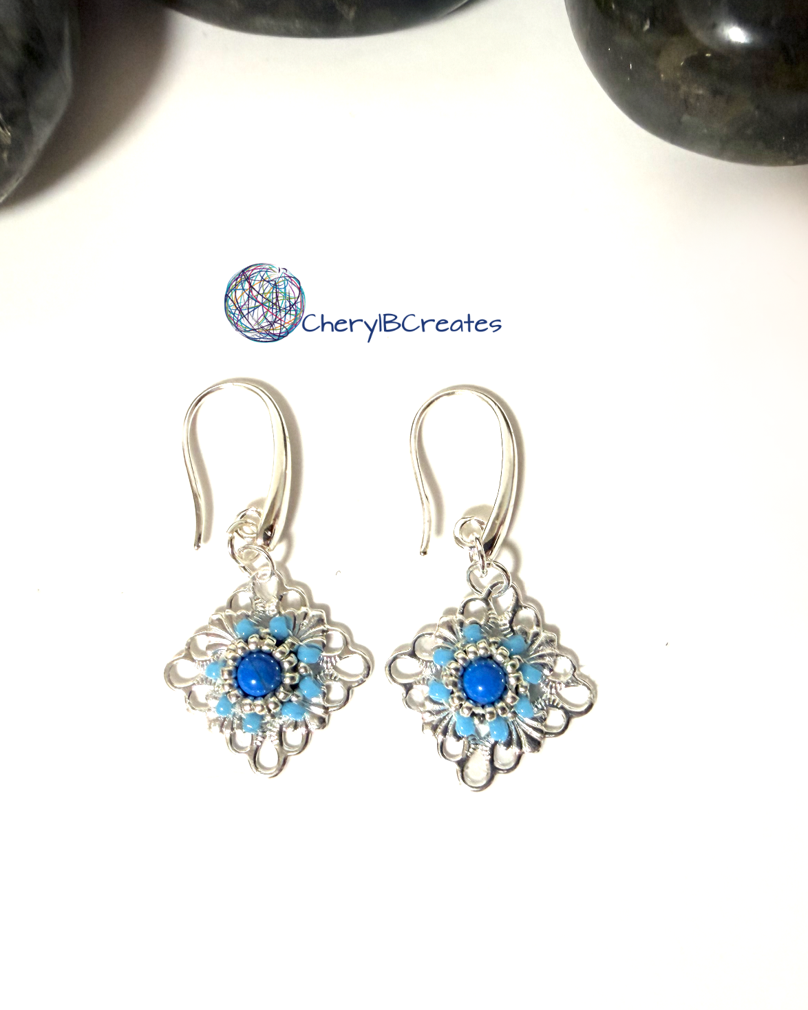 Little Diamond Filigree Earrings