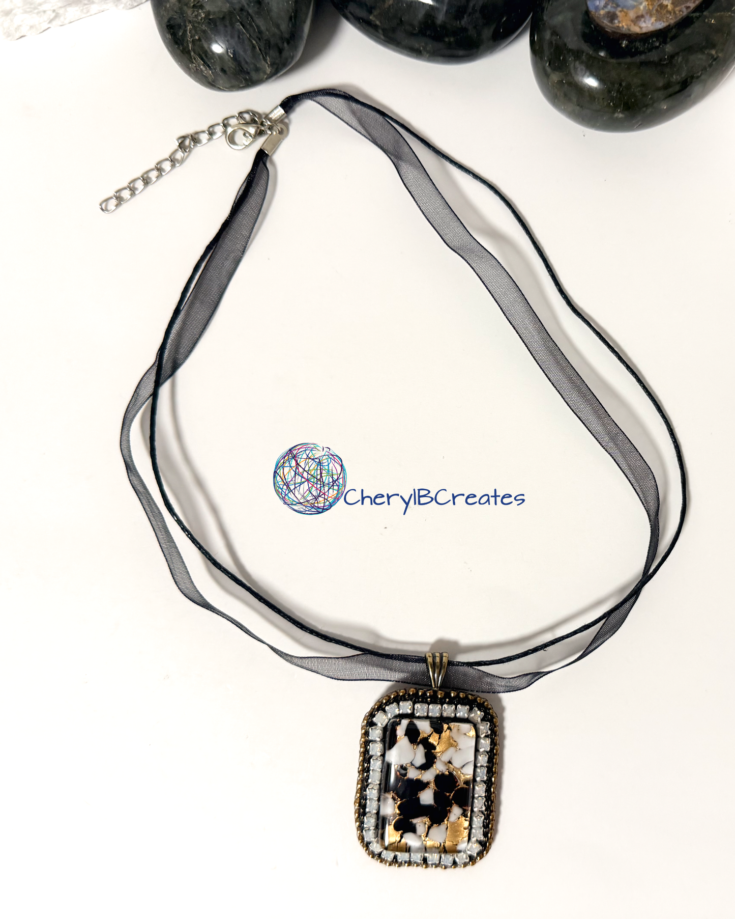 Black Murano Glass Pendant Necklace (Copy)