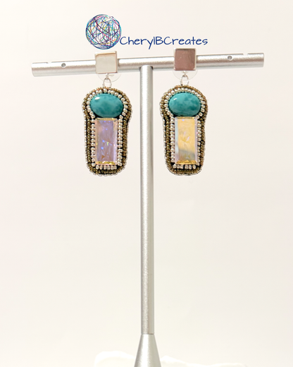 Kingman Shield Necklace and Earring Set
