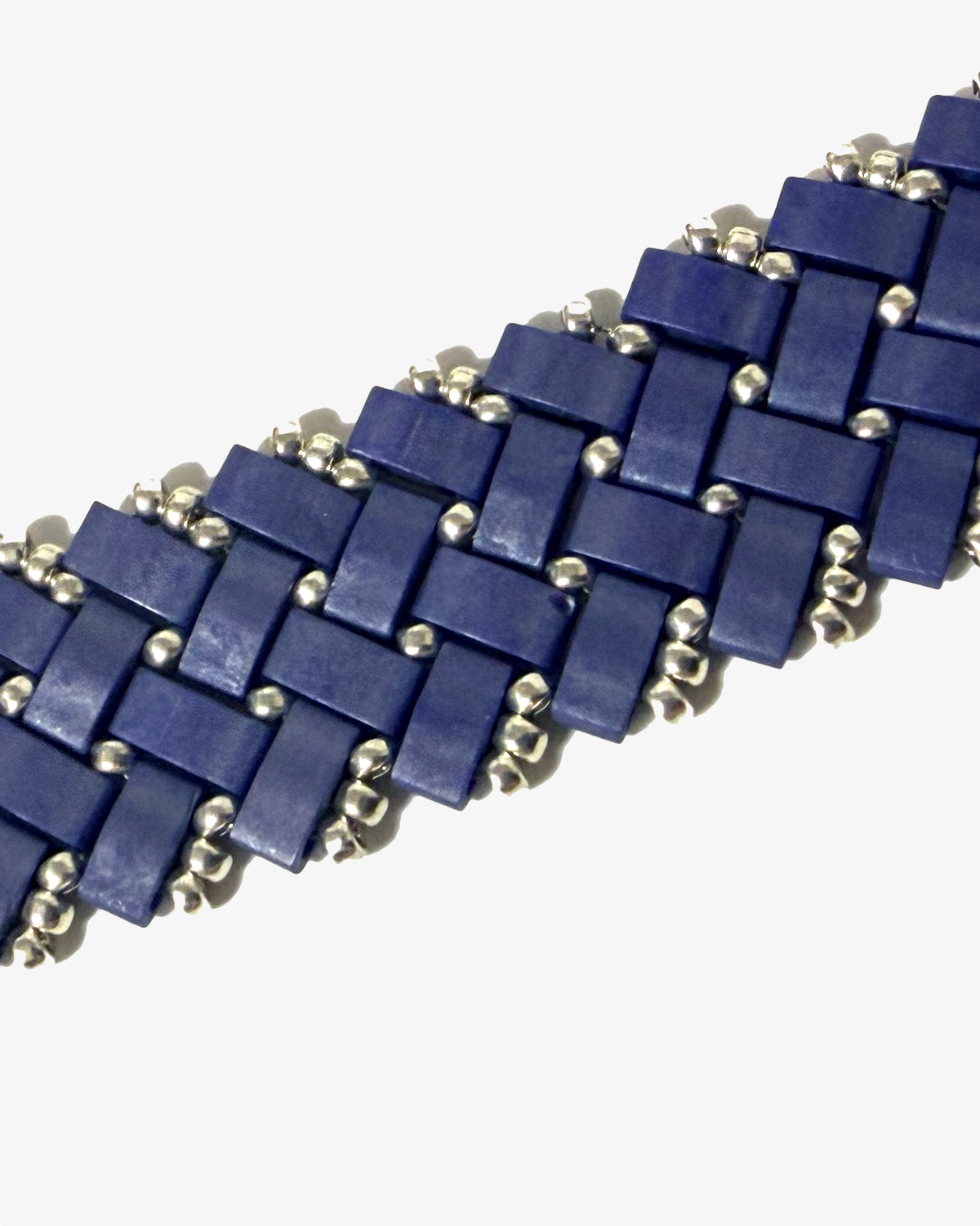 2 Wide Half Tila Herringbone Bracelet