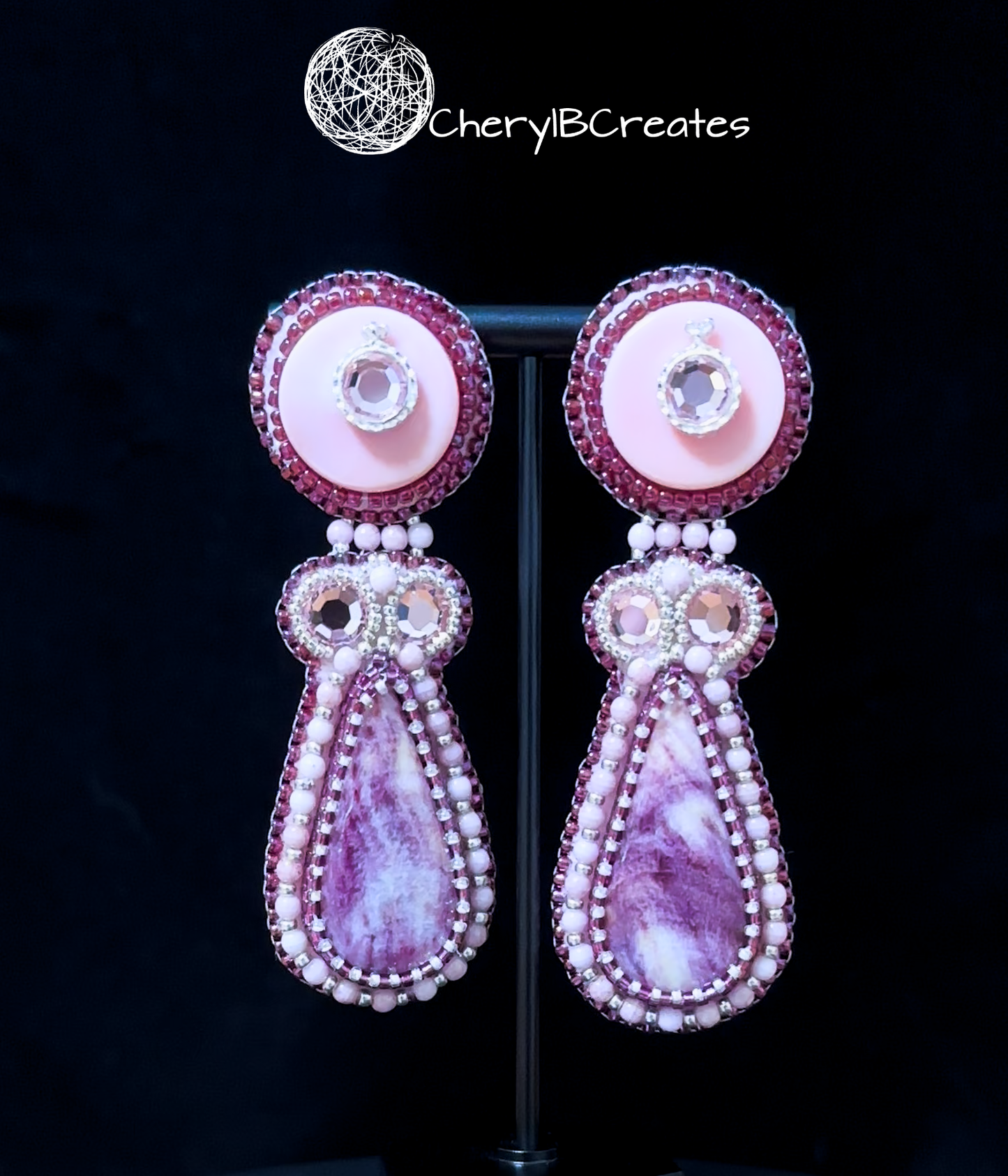 Purple Spiny Oyster Earrings