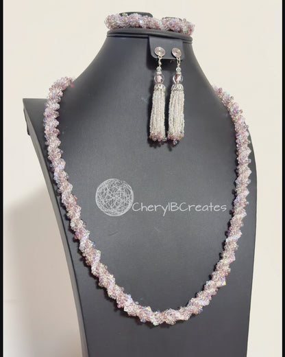 Crystal Elegance Convertible Necklace Set