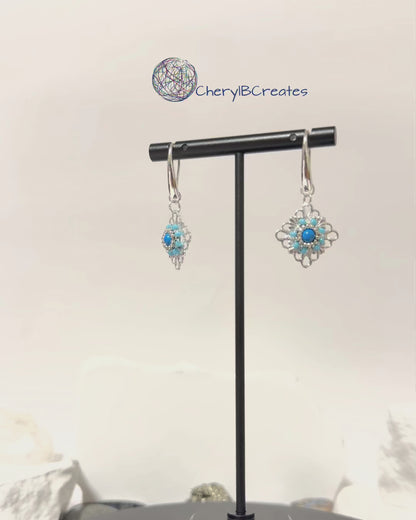 Little Diamond Filigree Earrings