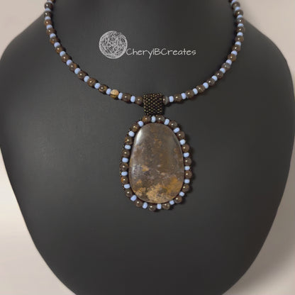 Boulder Opal Pendant Necklace