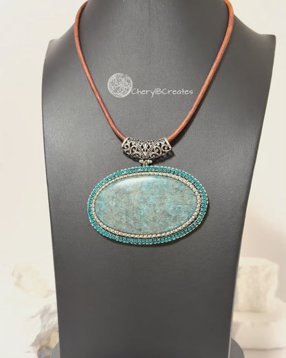 Shades of the Sea Apatite Pendant Necklace