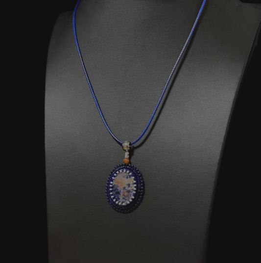 Orange Sodalite Pendant