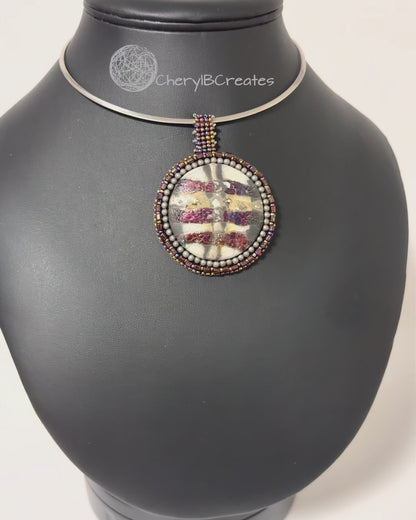 Round Raku Necklace