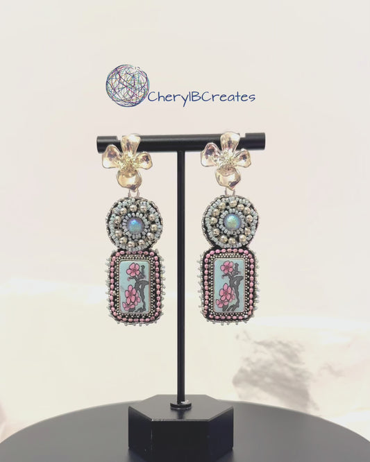 Three Layer Flower Earrings