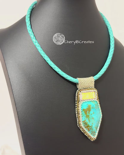 Kingman Shield Necklace and Earring Set