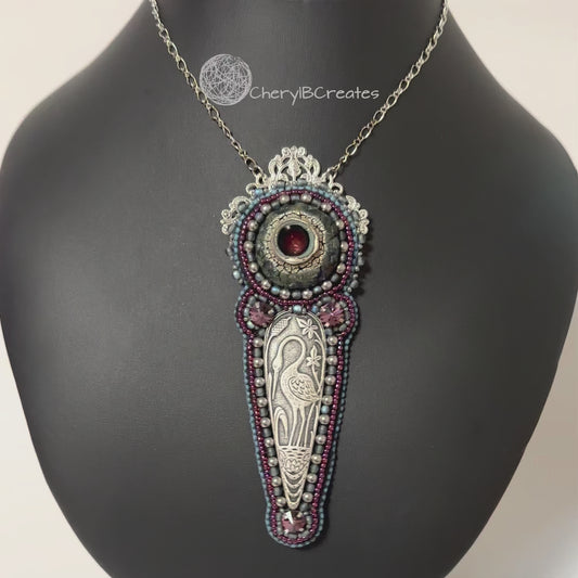 Stork's Day Out Necklace