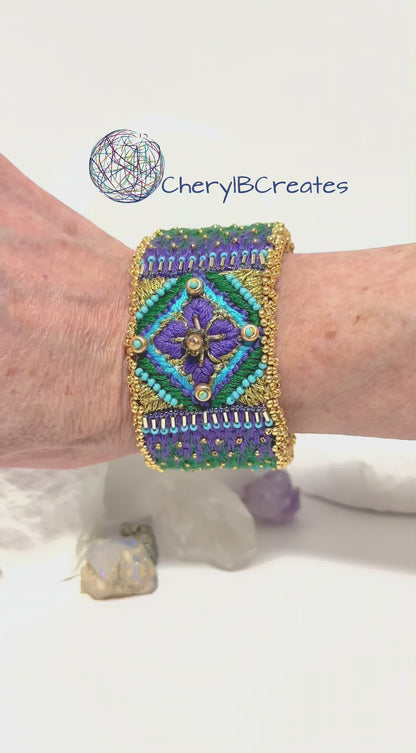 Sea Change Needlepoint Bracelet