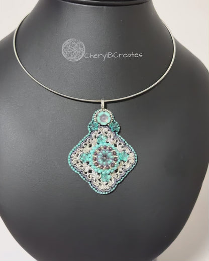 Layered Silver Filigree Necklace